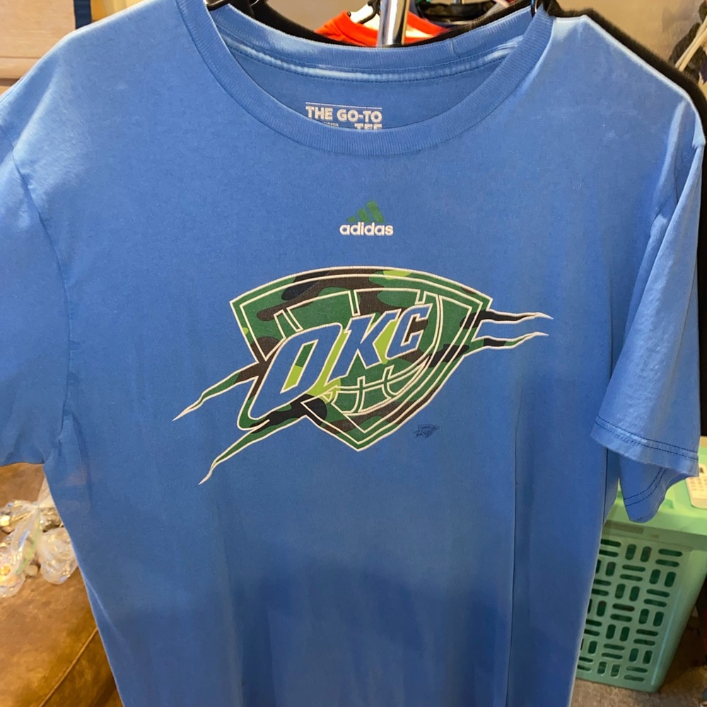 Camo and Blue OKC Thunder Tee